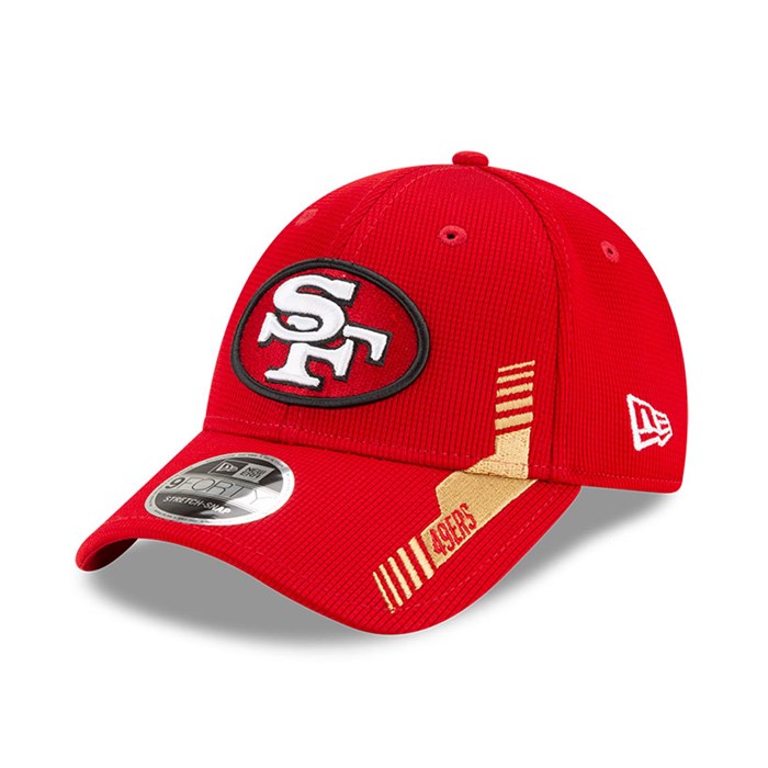 San Francisco 49ers NFL Sideline Home 9FORTY Stretch Snap Lippis Punainen - New Era Lippikset Tarjota FI-478560
